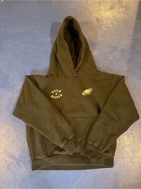 BORN X RAISED Black Hoodie Philidephia Eagles